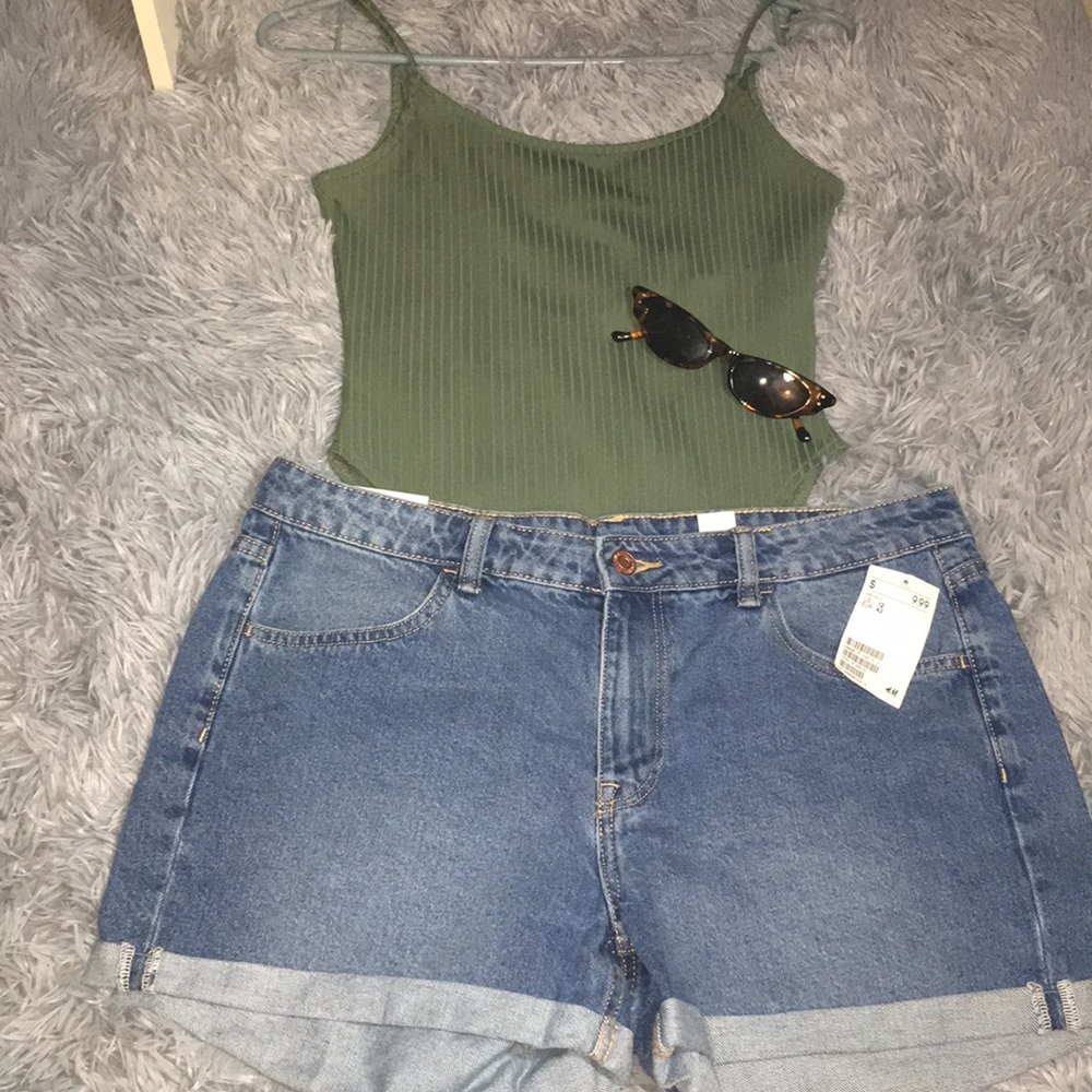 Brand new jean shorts.